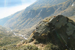 Veduta dell'Alto Vallone dell'Eugio (Foto P. Piatti, P. Quagliolo)