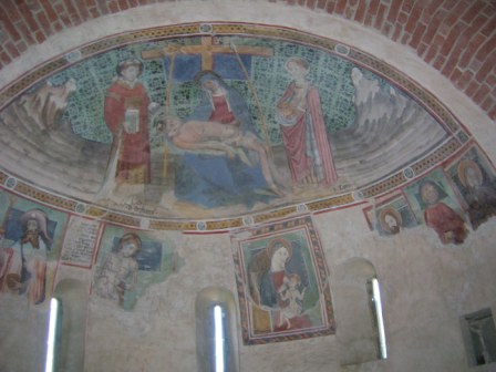 Marentino affreschi abside