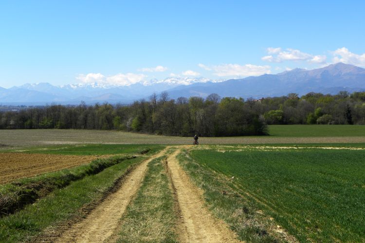 Il paesaggio nei dintorni di Agliè