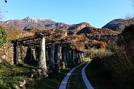 Il panorama lungo il percorso a Airale
