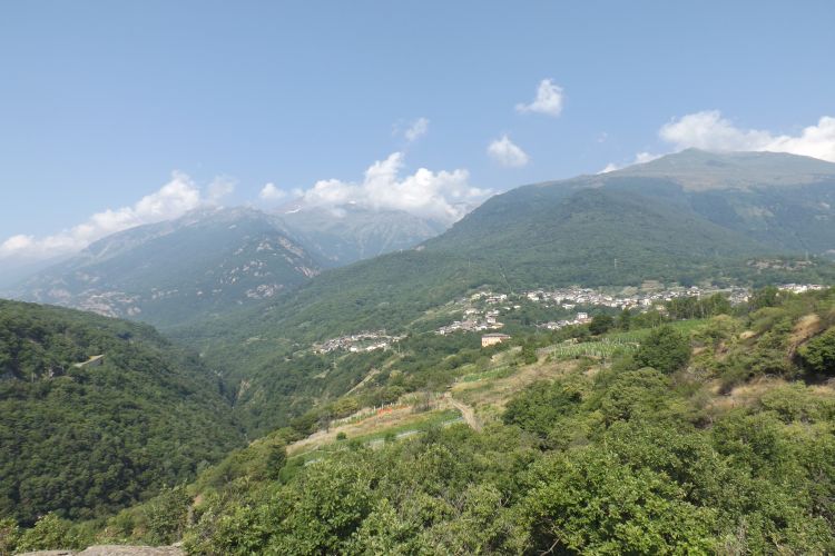 Panorama di Giaglione e dei monti della Val Susa