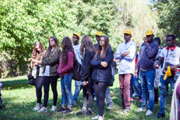 I ragazzi partecipanti alle attività sul Lago Piccolo