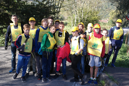 Foto di gruppo prima della partenza