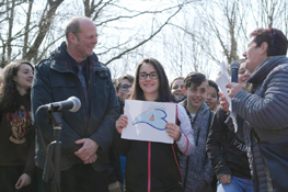 Il logo vincitore realizzato da Noemi Arigò della 2°B della Scuola Media Defendente Ferrari di Avigliana