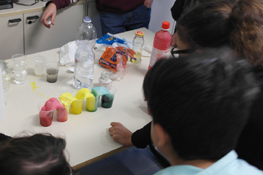 Laboratorio di chimica con gli studenti delle scuole medie/2