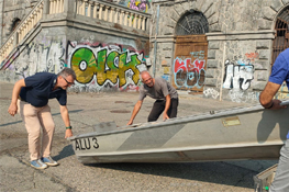 Preparazione dell'imbarcazione della CMTO