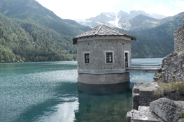 Riprese presso la diga di Ceresole Reale