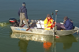 Rilievo batimetrico del Lago di Arignano