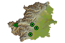 Localizzazione 
delle sonde della Rete di interesse provinciale