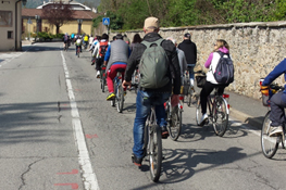 I partecipanti alla biciclettata/2