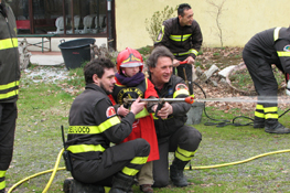 Giochi per piccoli pompieri presso la Pro Loco di Villanova Canavese