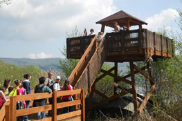 La torretta di osservazione dell'avifauna di Azeglio