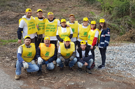 Foto di gruppo dei volontari