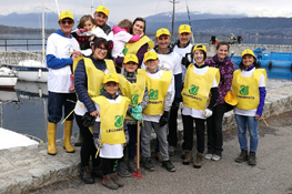 Foto di gruppo dei volontari