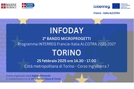 Infoday 3° bando Alcotra 