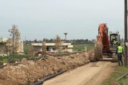  Installation work of a water supply 