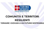Logo Citta metropolitana Torino e titolo del corso