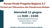 Locandina Forum finale progetto Regioni 4,7