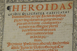 Heroidas di Ovidio (1543)