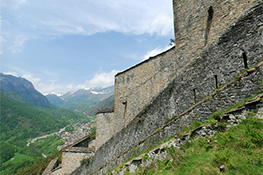 Vista sulla val Chisone, Forte san Carlo e Fenestrelle