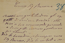 Lettera autografa di san Giovanni Bosco (5