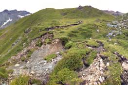 Ripresa dall'alto della frana del Pian della Mussa (Balme)