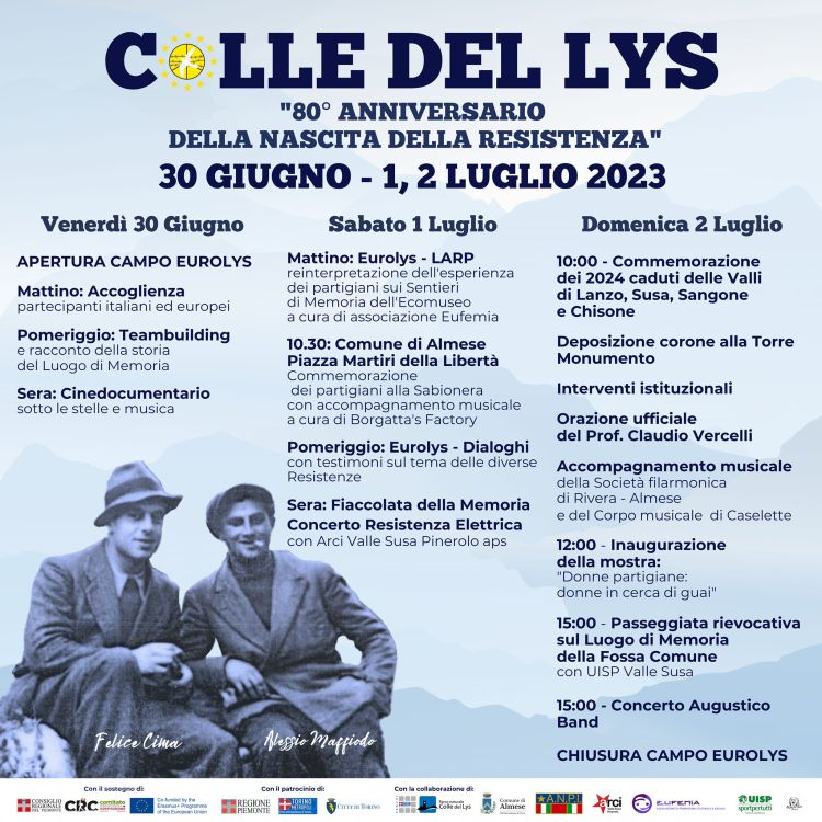 Colle del Lys 80 anniversario nascita della Resistenza