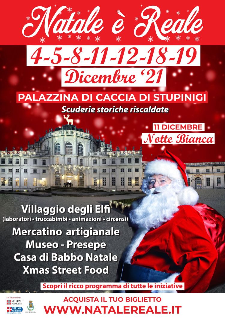 Locandina Natale è Reale Stupinigi 2021