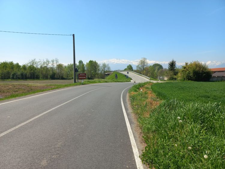 Strada Provinciale 158 confine Macello-Garzigliana 14 04 2024