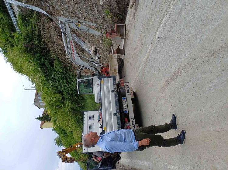 Suppo controlla dissesto a monte SP 197 Sabbionera di Rubiana 12 07 2025 1