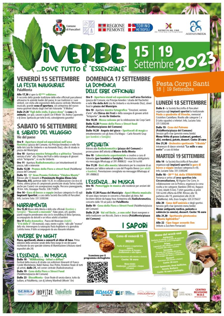 Viverbe Programma completo 2023