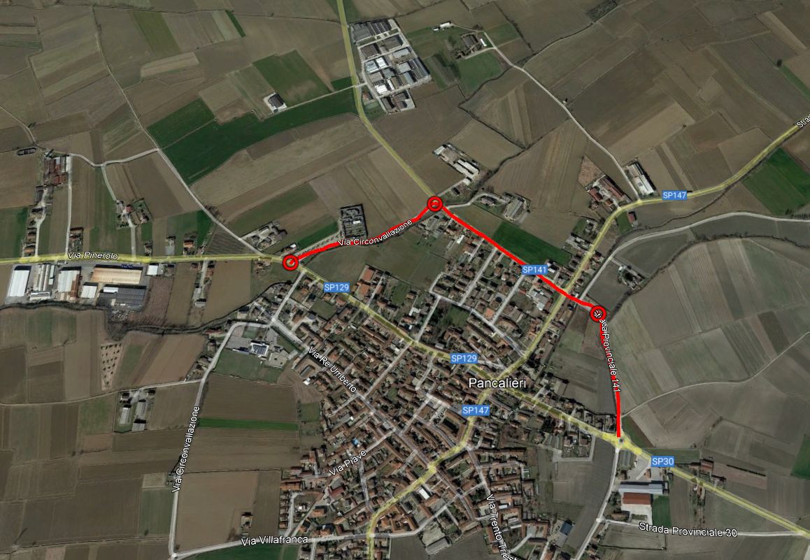 ipotesi tracciato circonvallazione Pancalieri 1