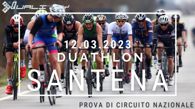 locandina Duathlon Sprint Città di Santena 12 03 2023