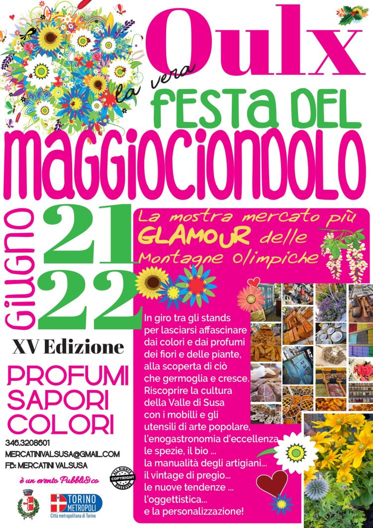 locandina Festa Maggiociondolo Oulx 22 06 2025