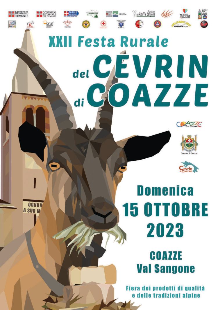 locandina Festa Rurale Cevrin Coazze 2023