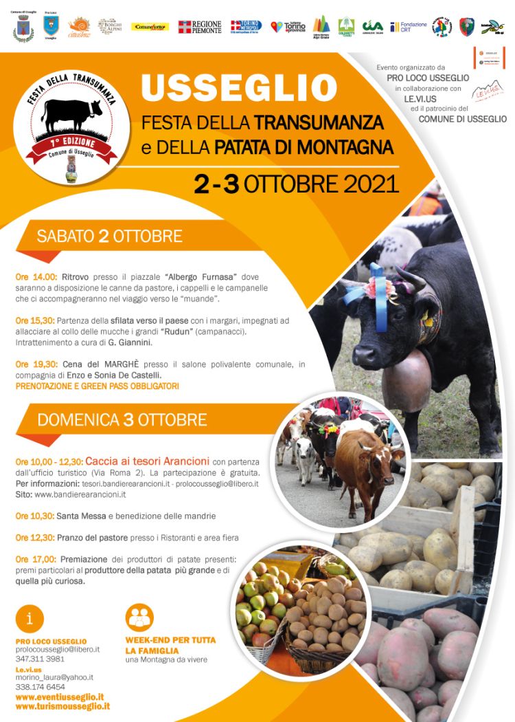 locandina Festa Transumanza Usseglio 2021