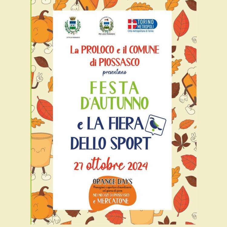 locandina Festa dAutunno Piossasco 27 10 2024