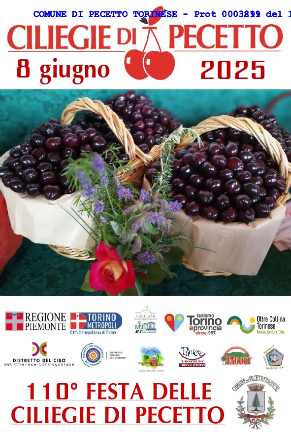 locandina Festa delle Ciliegie Pecetto 2025