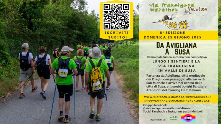 locandina Francigena Marathon Val di Susa 2023