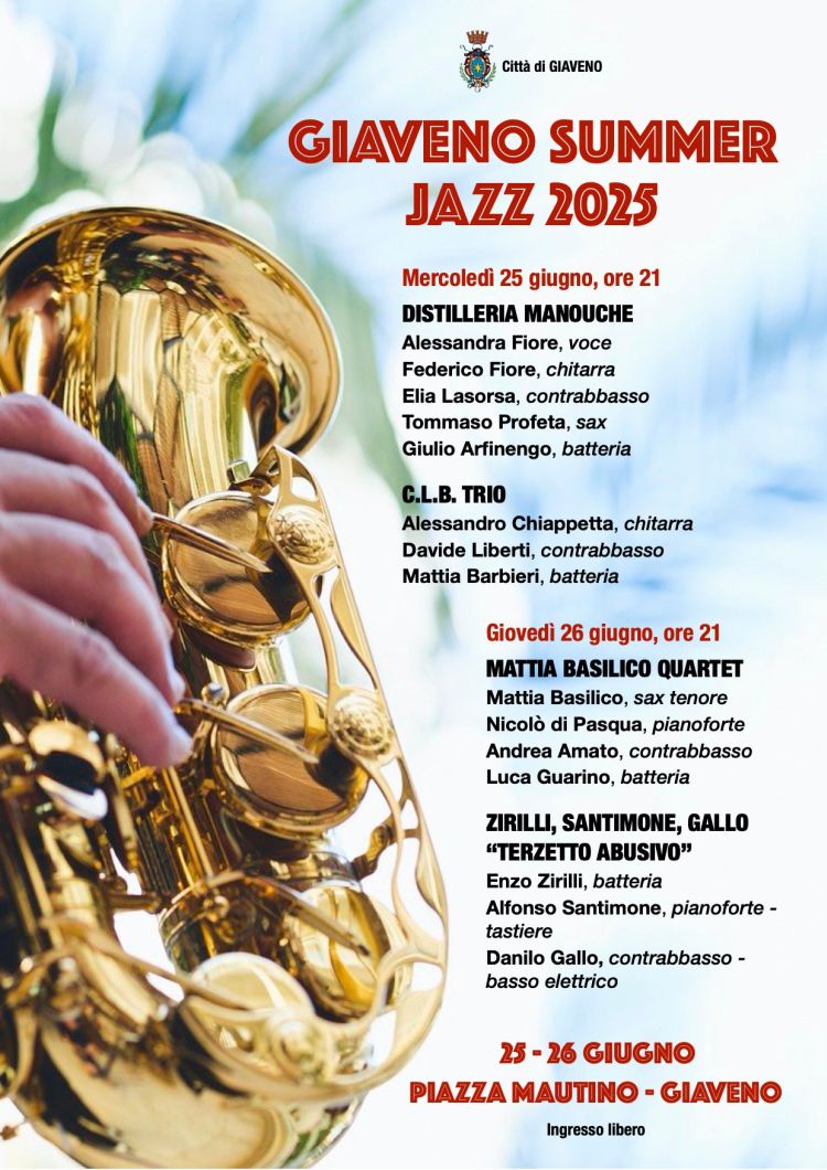 locandina Giaveno Summer Jazz 2025