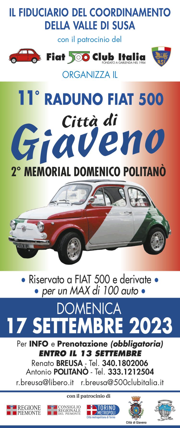 locandina Raduno Fiat 500 2023