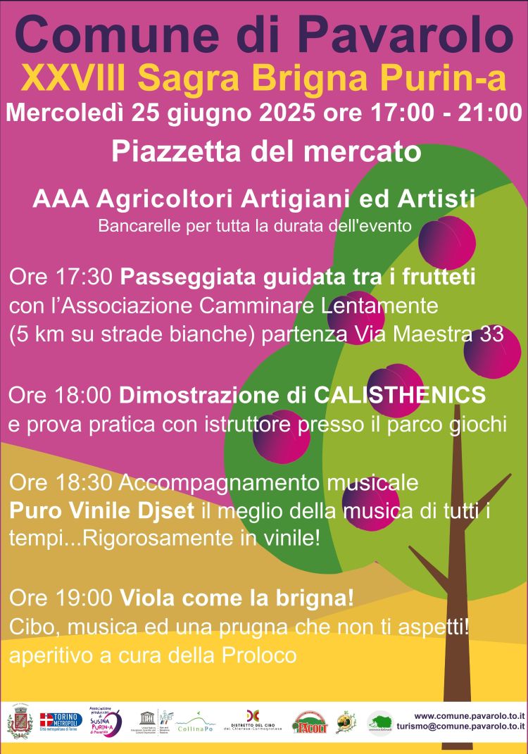 locandina Sagra Brigna Purin-a Pavarolo 25 06 2025