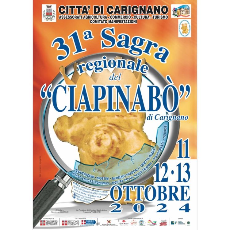 locandina Sagra Ciapinabò Carignano 11-13 10 2024