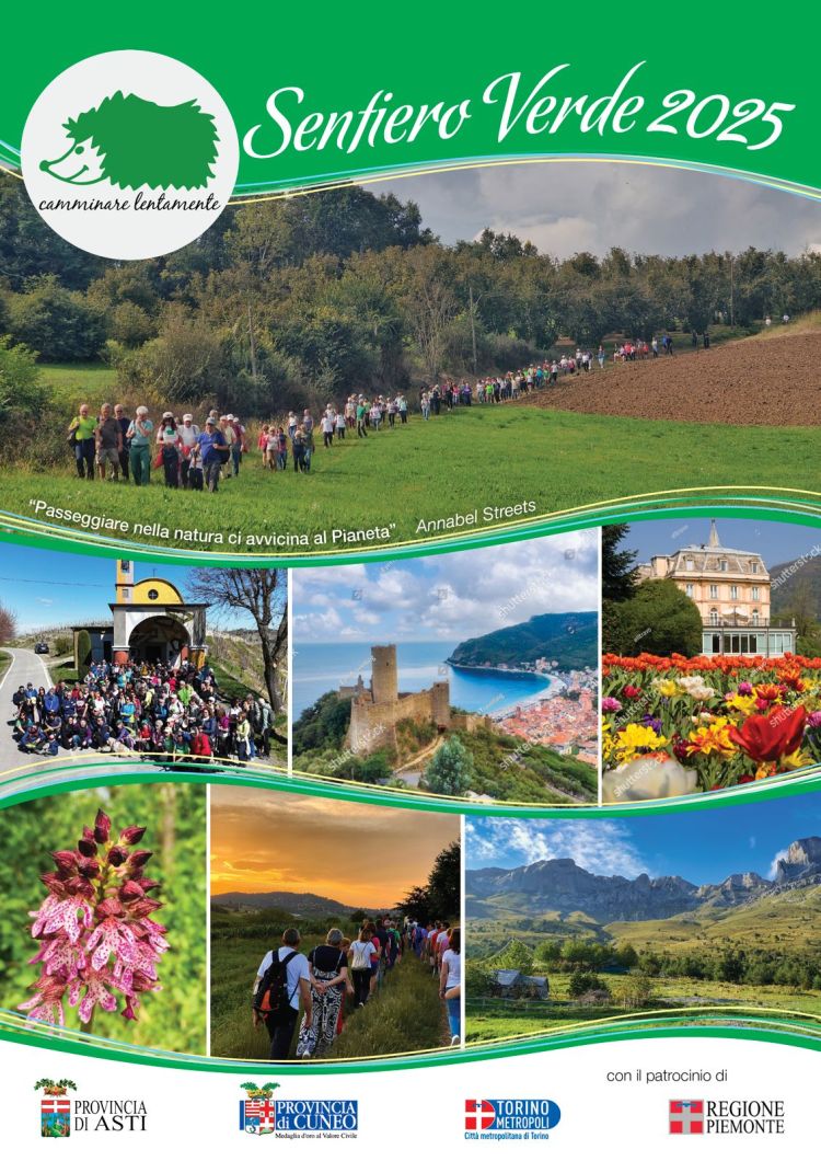 locandina escursioni Sentiero Verde 2025 Camminare lentamente