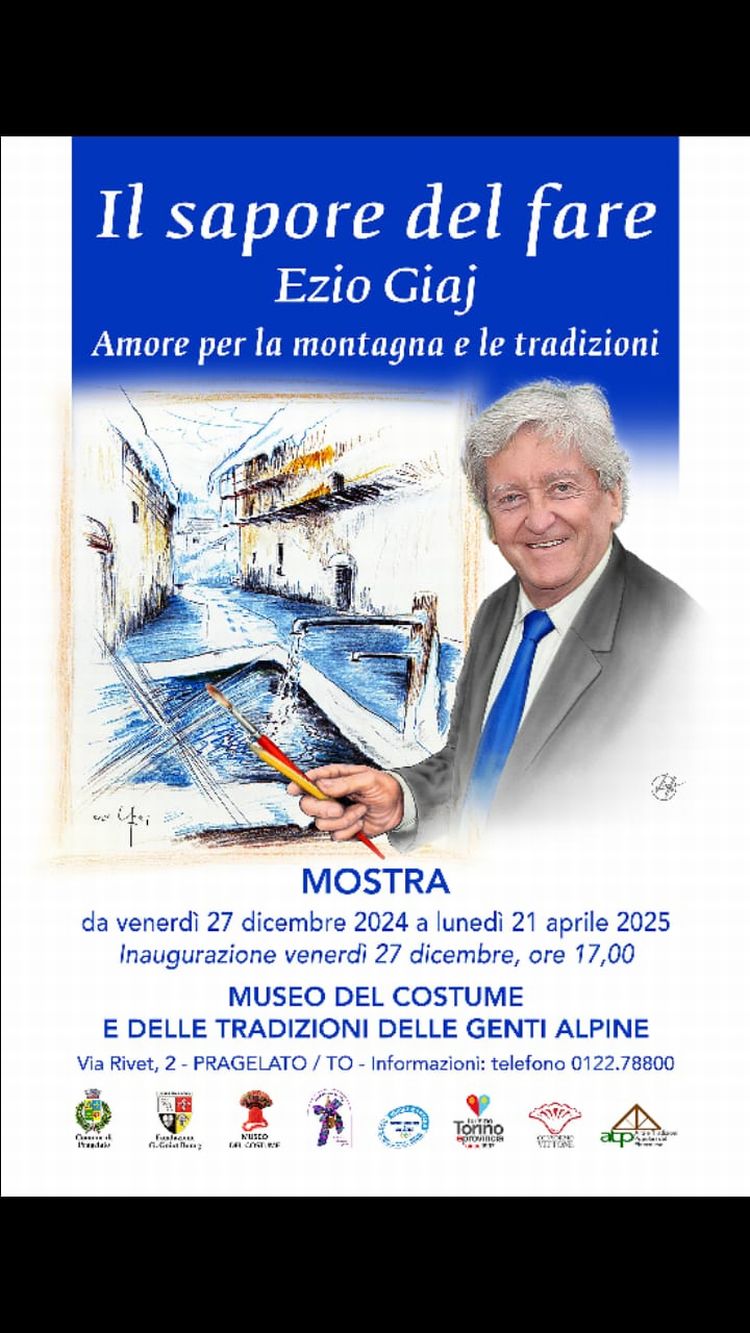 locandina mostra Ezio Giaj Pragelato 2024