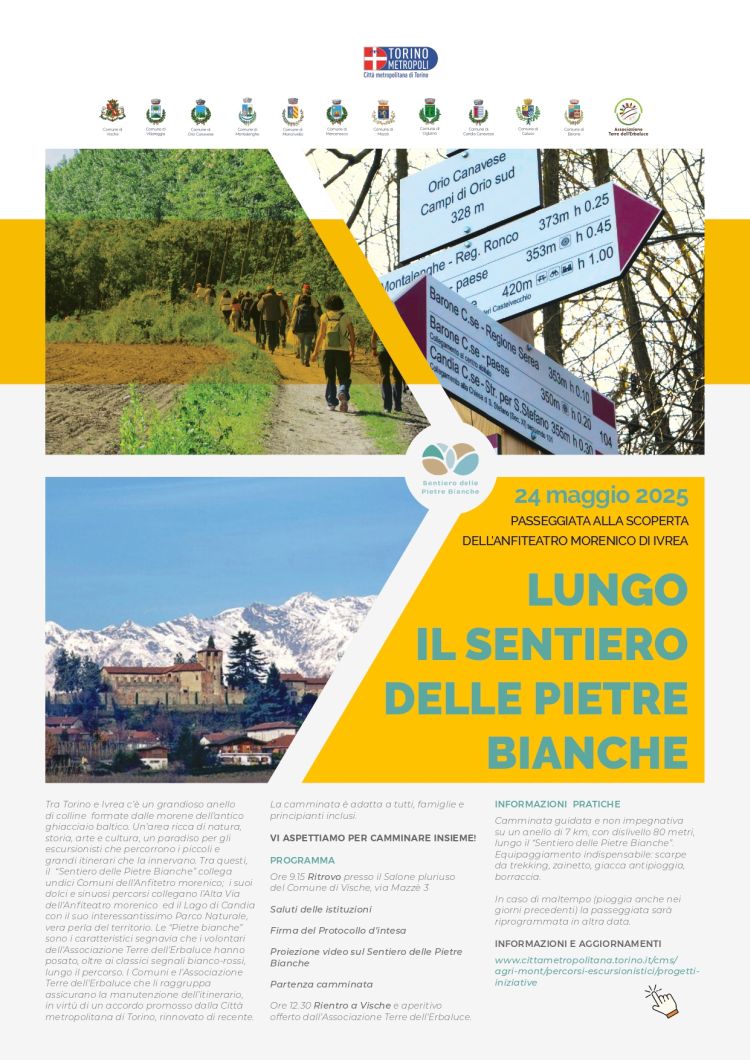 locandina passeggiata Sentiero Pietre Bianche 24 05 2025