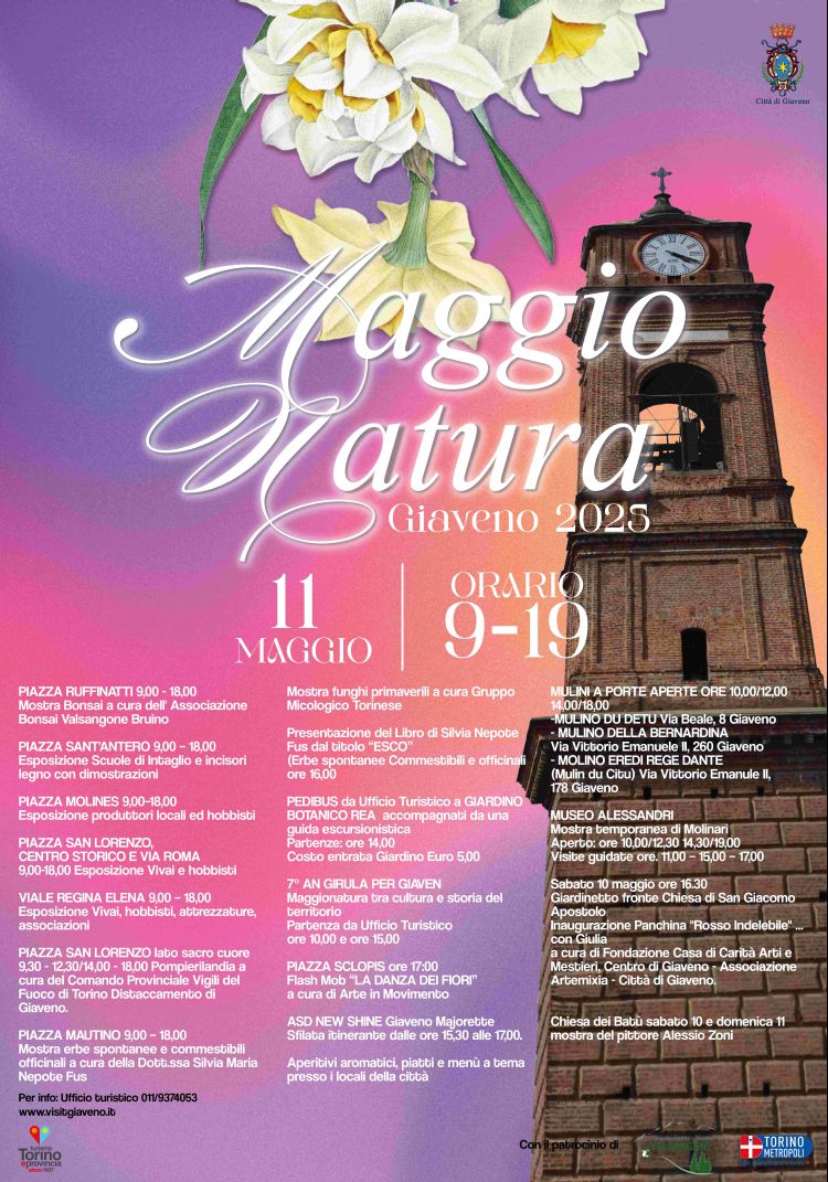 manifesto Maggionatura Giaveno 11 05 2025