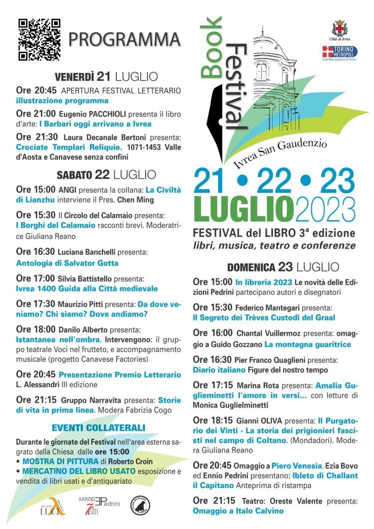 programma San Gaudenzio Book Festival 2023