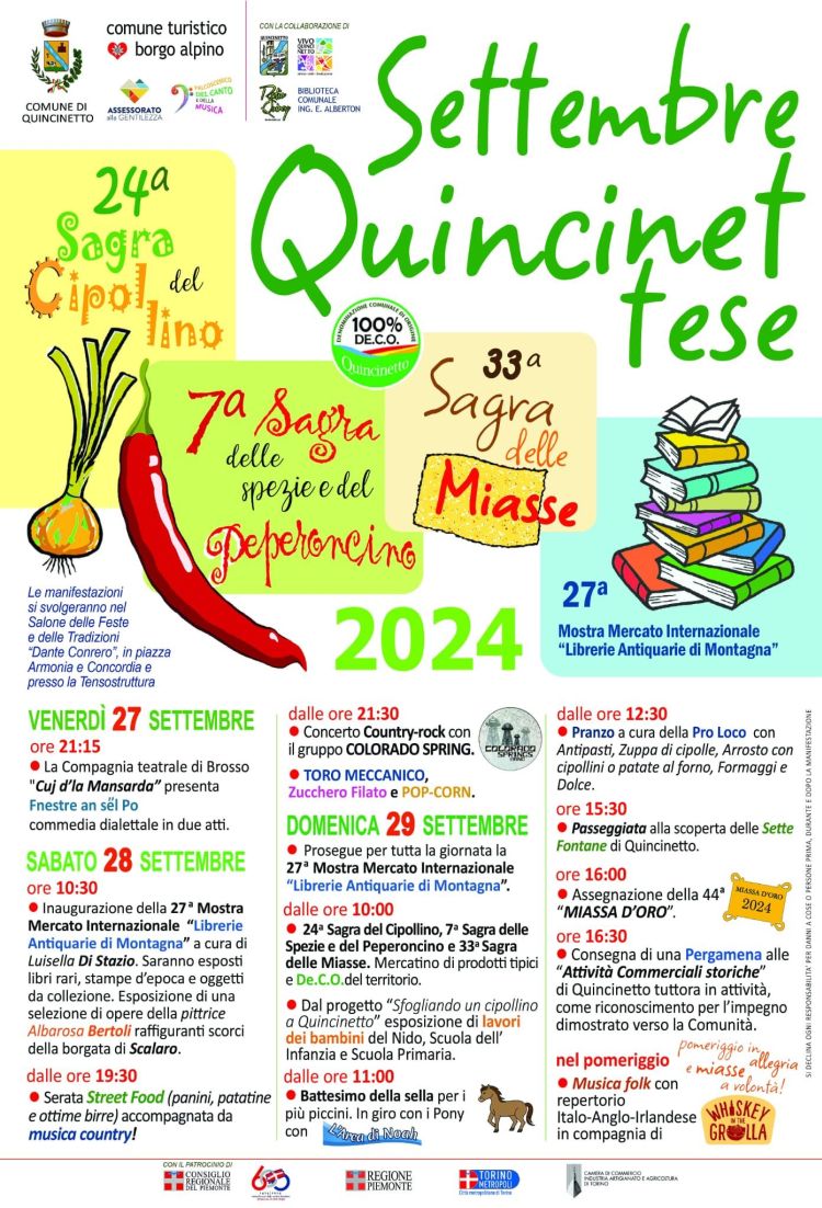 programma Settembre Quincinettese 2024