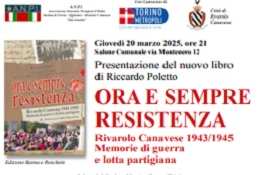  Locandina con il titolo del libro Ora e sempre resistenza